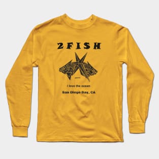 San Diego CA., I love the Ocean, 2 fish Long Sleeve T-Shirt